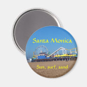Santa Monica Beach Pier Magneet (Voorkant / Achterkant)