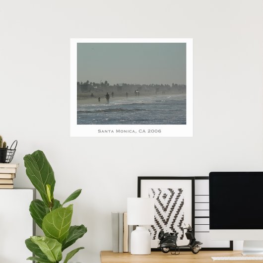 Santa Monica Beach Poster (Thuiskantoor)