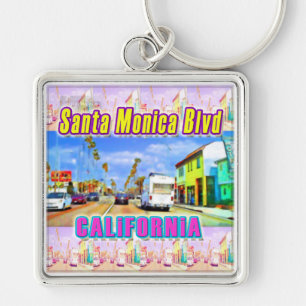 "Santa Monica Blvd 1" Sleutelhanger