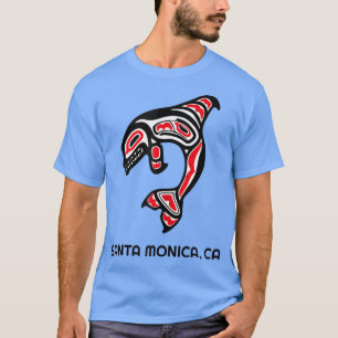Santa Monica, CA Native American Orca Killer Whale T-shirt
