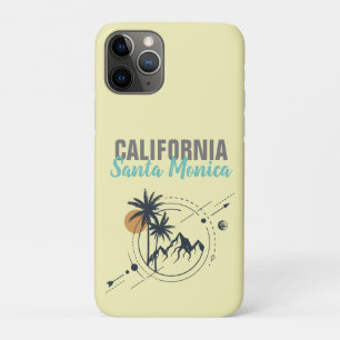 Santa Monica California Geometric Palms iPhone 11 Pro Hoesje