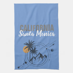Santa Monica California Geometric Palms Theedoek