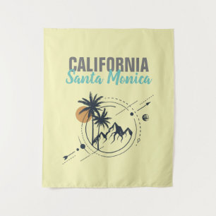 Santa Monica California Geometric Palms Wandkleed