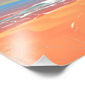 Santa Monica California  strand poster (Hoek)