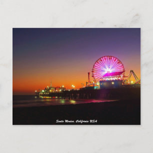 Santa Monica, California, Verenigde Staten Briefkaart