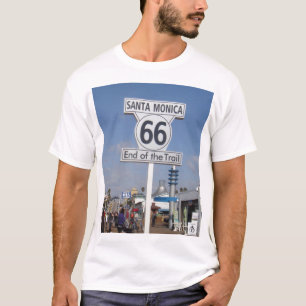 Santa Monica, Californië - RT 66 T-shirt