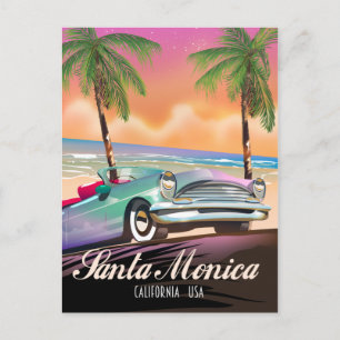 Santa Monica Californië VS Briefkaart