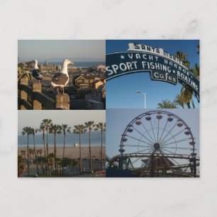 Santa Monica Collage Briefkaart
