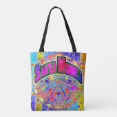 Santa Monica Cosmic Unity Tote Bag (Dos)