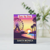 Santa Monica, grande roue, carte postale de voyage (Debout devant)