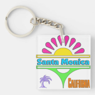 "Santa Monica kleurrijke 1" Sleutelhanger