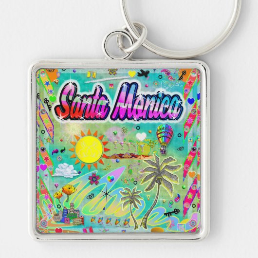 Santa Monica "Nu Era" Sleutelhanger (Voorkant)