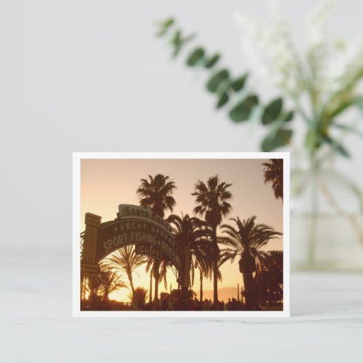 Santa Monica Pier Briefkaart (Staand voorkant)