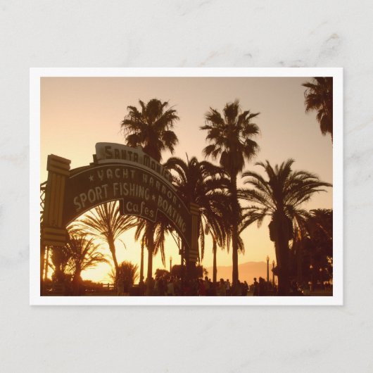 Santa Monica Pier Briefkaart (Voorkant)