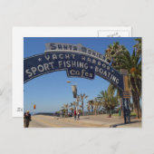Santa Monica Pier Briefkaart (Voorkant / Achterkant)
