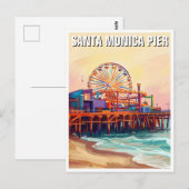 Santa Monica Pier Briefkaart (Voorkant / Achterkant)