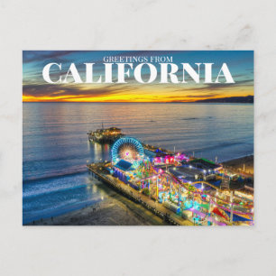 Santa Monica Pier, CA, VS Briefkaart