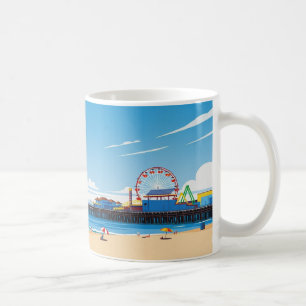Santa Monica Pier California Los Angeles Koffiemok