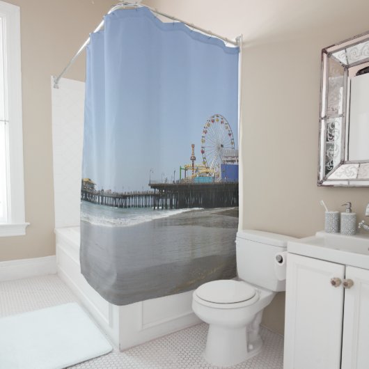 Santa Monica Pier Douchegordijn (In situ)