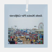 SANTA MONICA PIER GLAS ORNAMENT (Achterkant)