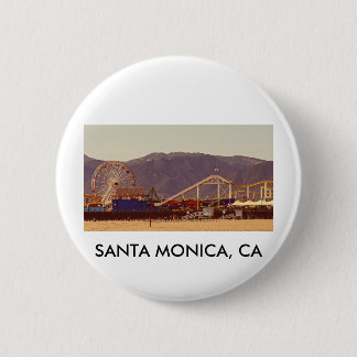 Santa Monica Pier - Pin Ronde Button 5,7 Cm