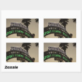 Santa Monica pier Rechthoekige Sticker (Vel)