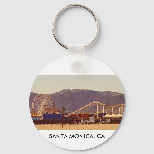 Santa Monica Pier - Sleutelhanger 01 (Voorkant)