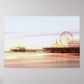 Santa Monica Pier Sunrise Poster (Voorkant)