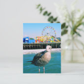 Santa Monica Pier Visitor Briefkaart (Staand voorkant)