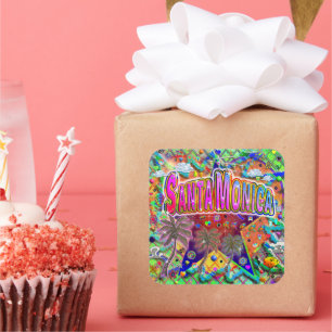 Santa Monica Risicofactor sticker