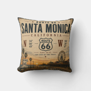 Santa Monica Route 66 Bankstel Ontsnapping Kussen