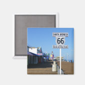 Santa Monica Route 66 magneet! Magneet (Voorkant / Achterkant)