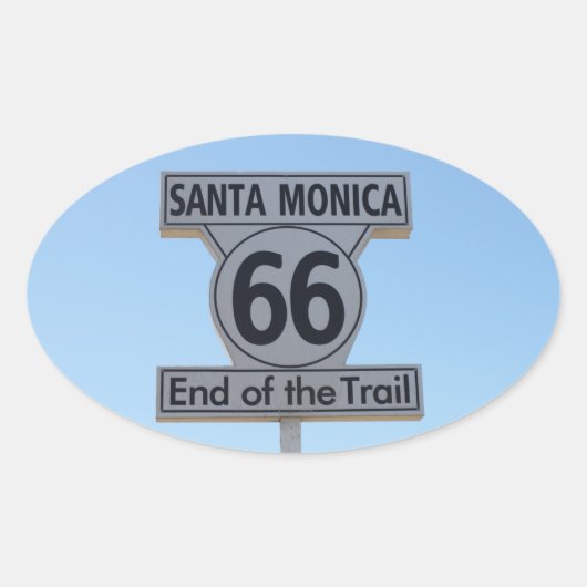 Santa Monica Route 66 Sticker (Voorkant)