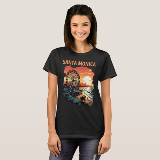 Santa Monica T-shirt (Voorkant volledig)