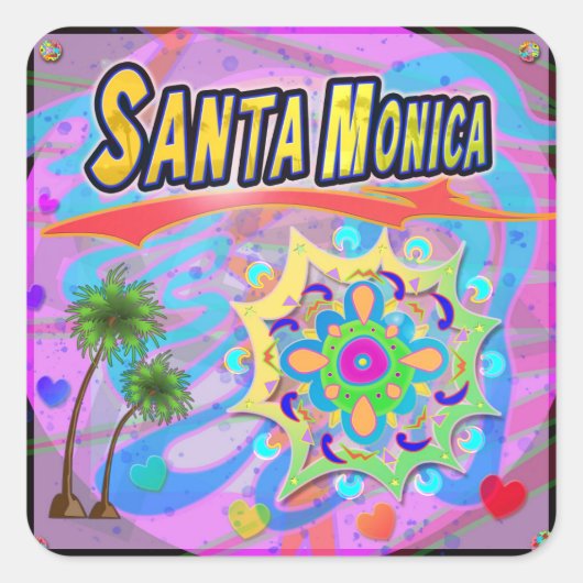 Santa Monica True Progress Sticker (Voorkant)