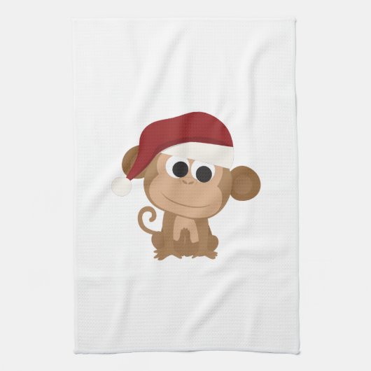 Santa Monkey Theedoek (Verticaal)