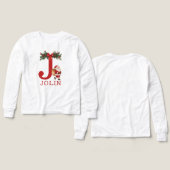 Santa Monogrammed and Name Family Matching (Voorkant /achterkant)