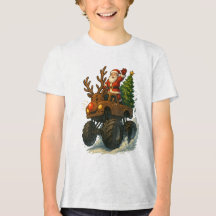 Santa Monster Truck Rendier – Grappig Kerstmis