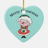 Santa & Mrs Claus aangepast ornament (Achterkant)