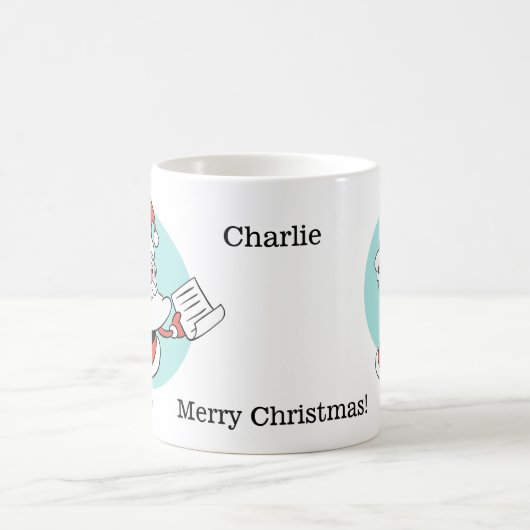Santa & Mrs Claus aangepaste tekst mokken (Center)