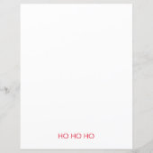Santa & Mrs Claus Letter Papieren Blad (Achterkant)