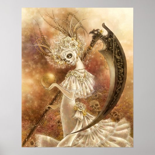 Santa Muerte Art Print (Voorkant)