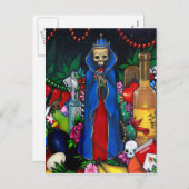 Santa Muerte BRIEFKAART Dag van de Doden (Voorkant / Achterkant)