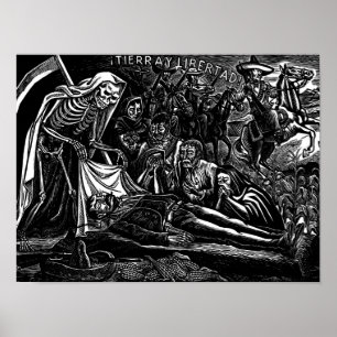 Santa Muerte en de Soldier c. 1951 Mexico Poster