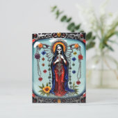 Santa Muerte (Heilige Dood) Briefkaart (Staand voorkant)