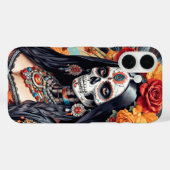 Santa Muerte in traditionele klederdracht Case-Mate iPhone Case (Achterkant (horizontaal))