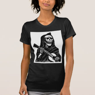 Santa Muerte met Guitar ongeveer begin jaren 1900 T-shirt