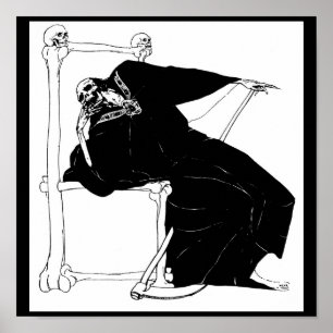 "Santa Muerte" (Mexicaanse grim Reaper) Poster