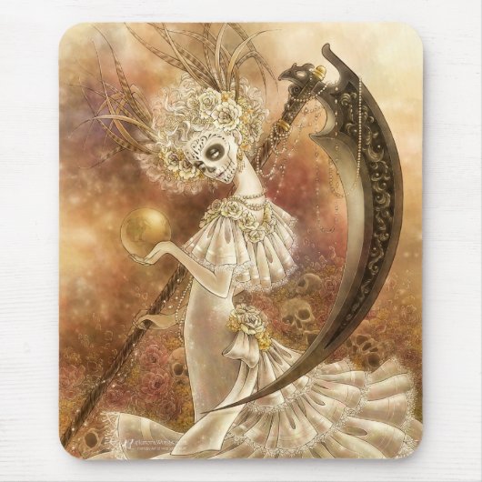 Santa Muerte Mousepad Muismat (Voorkant)