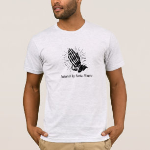 Santa Muerte Protection Mannen Cotton T-shirt